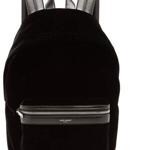 Saint Laurent velet city mini Black Backpack